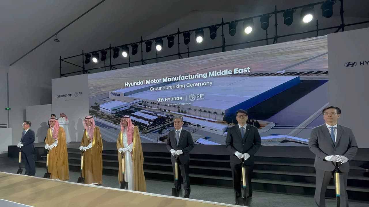PIF's Joint Venture with Hyundai Motor Company, Hyundai Motor Manufacturing Middle East, celebrates groundbreaking milestone