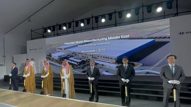 PIF's Joint Venture with Hyundai Motor Company, Hyundai Motor Manufacturing Middle East, celebrates groundbreaking milestone