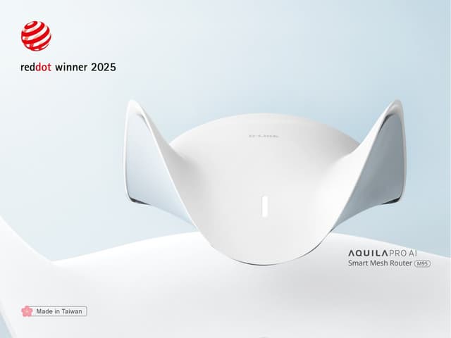 D-Link AQUILA PRO AI M95 Wins Red Dot Design Award 2025