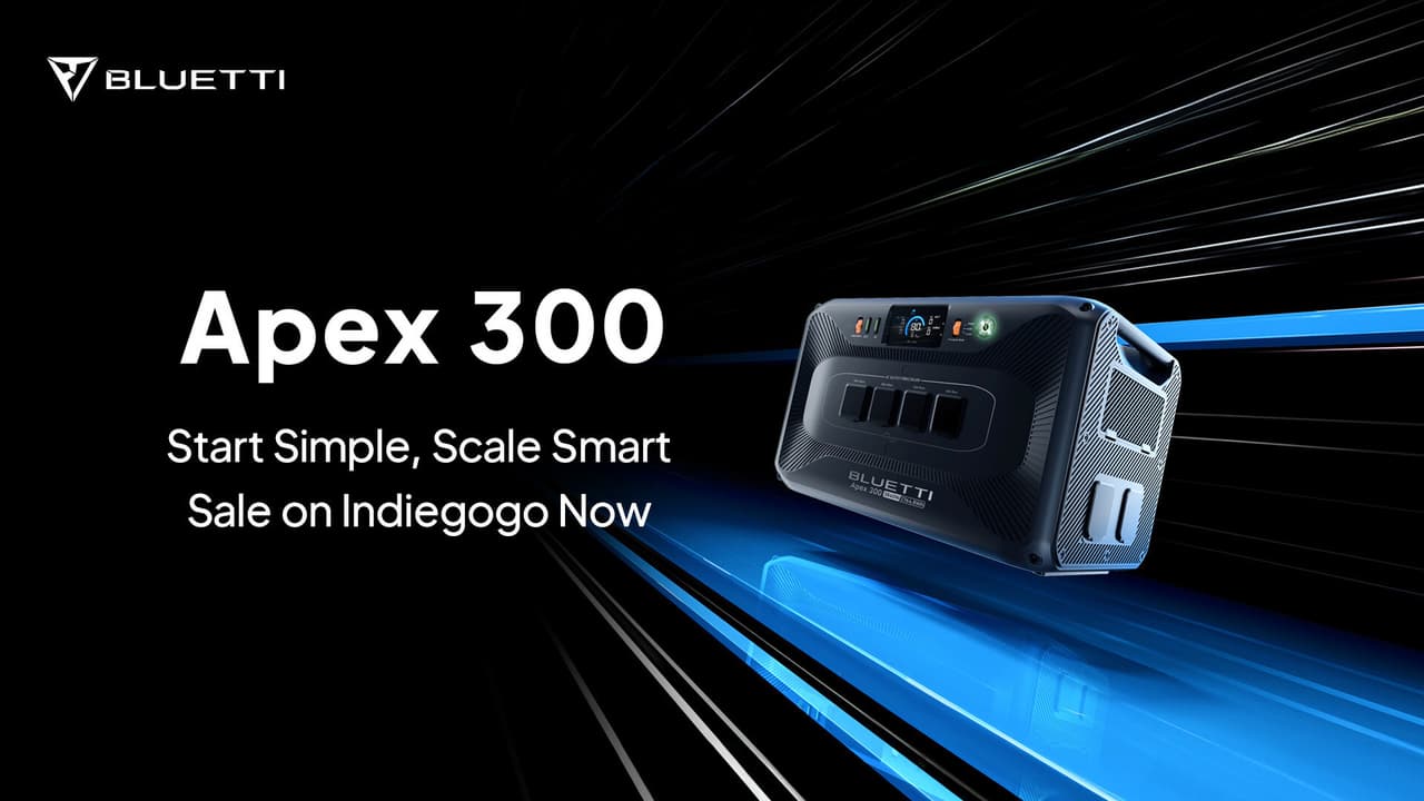 BLUETTI Launches Apex 300 on Indiegogo: Versatile Power for Homes, Travel & Off-Grid Living