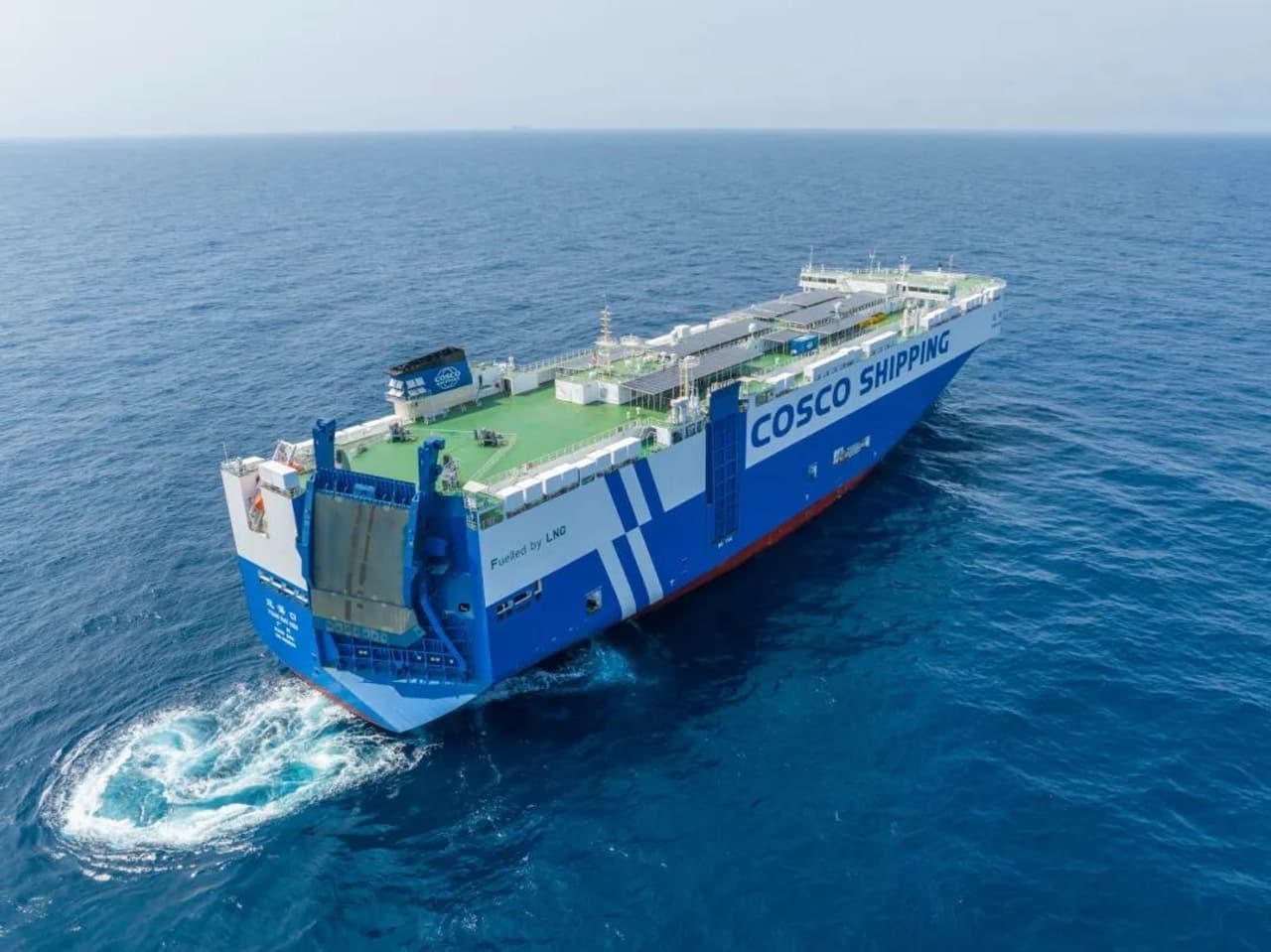 China's Largest PV+LNG Powered Car Carrier Sets Sail on Its Maiden Voyage with LONGi Solar Modules