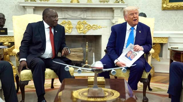Trump confronts Ramaphosa with white 'genocide' claims
