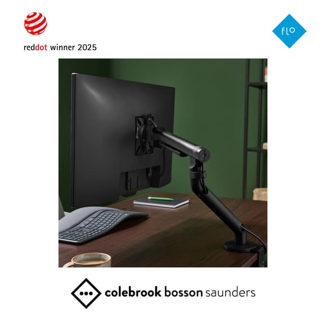 Flo Monitor Arm by Colebrook Bosson Saunders Redefines Human-Centric Workspaces at ORGATEC TOKYO