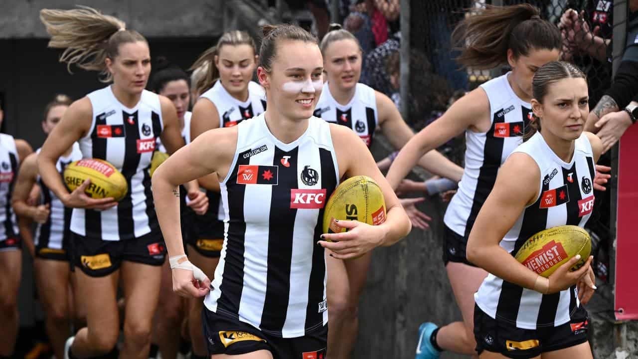 Night and day - Magpies reflect on first AFLW game