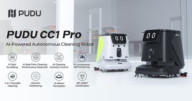 Pudu Robotics Launches its Latest AI-Powered Autonomous Cleaning Robot - PUDU CC1 Pro