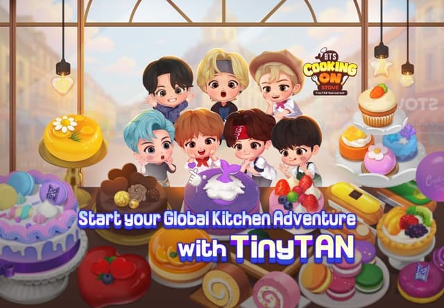 Smilegate Megaport Launches Cooking Adventure Game 'BTS Cooking On STOVE: TinyTAN Restaurant' Worldwide