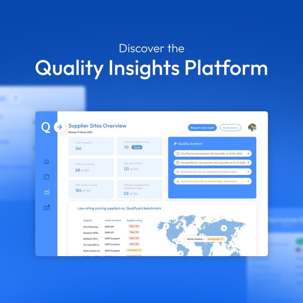 AI Meets Audit Powerhouse: Qualifyze Launches Quality Insights Platform to Help Global Pharma Manage Supplier Site Risk