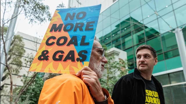 Three face court amid protests over gas hub expansion