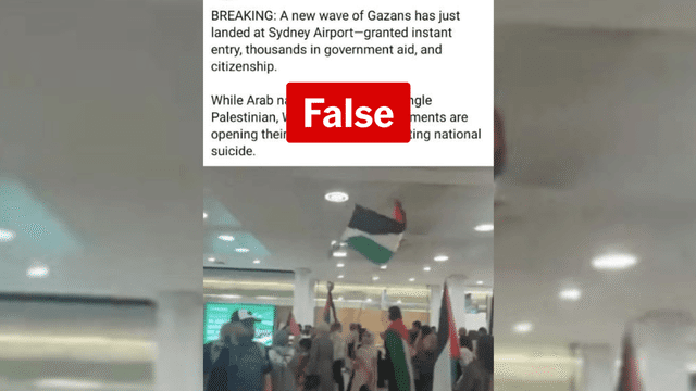 Aussie doctor's return misrepresented as Palestinian arrivals from Gaza