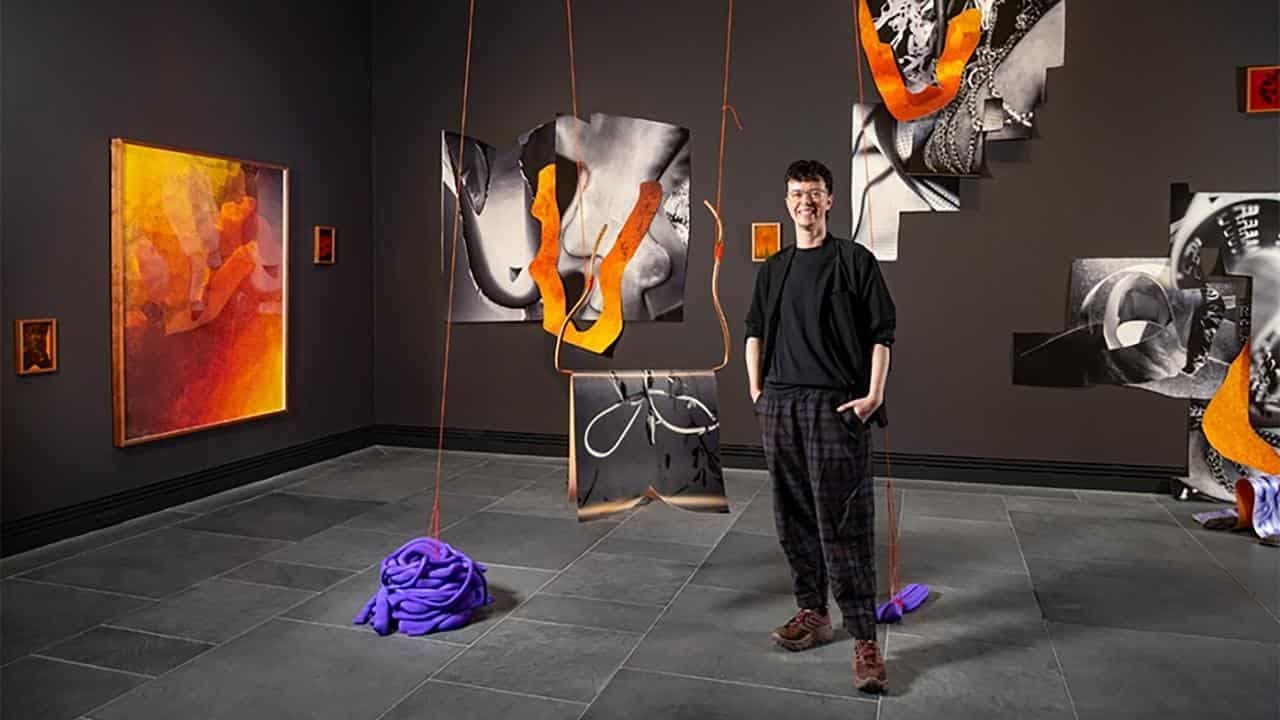 Artist wins $100k prize with art of wax, sand and glass