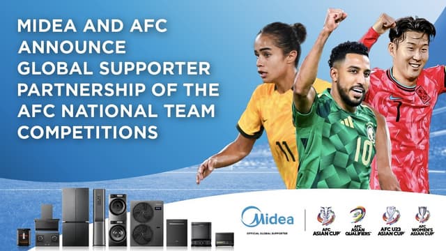 Midea becomes Global Supporter of the AFC's National Team Competitions