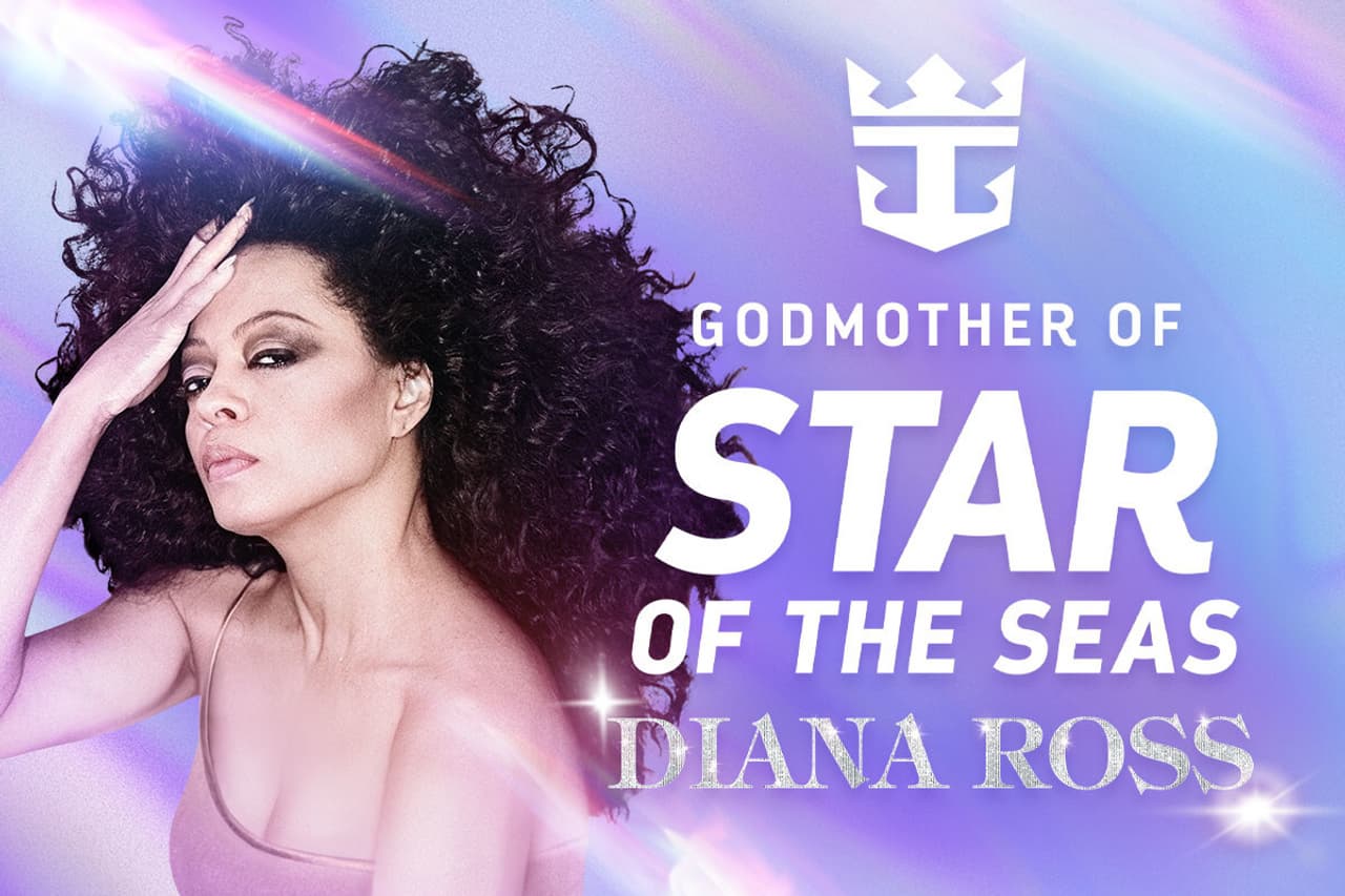 INTRODUCING THE STAR OF STAR OF THE SEAS: ROYAL CARIBBEAN NAMES DIANA ROSS GODMOTHER
