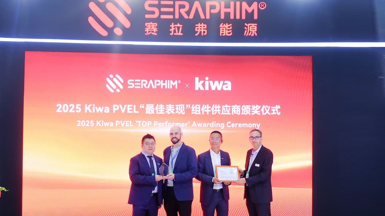 Seraphim Awarded 'Top Performer' in Kiwa PVEL's 2025 PV Module Reliability Scorecard for Sixth Time