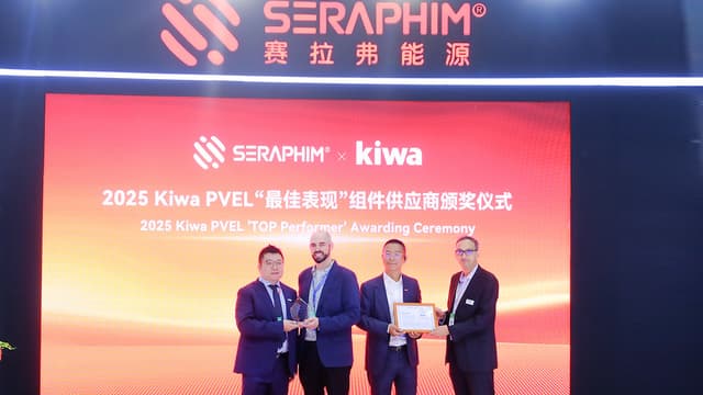 Seraphim Awarded 'Top Performer' in Kiwa PVEL's 2025 PV Module Reliability Scorecard for Sixth Time