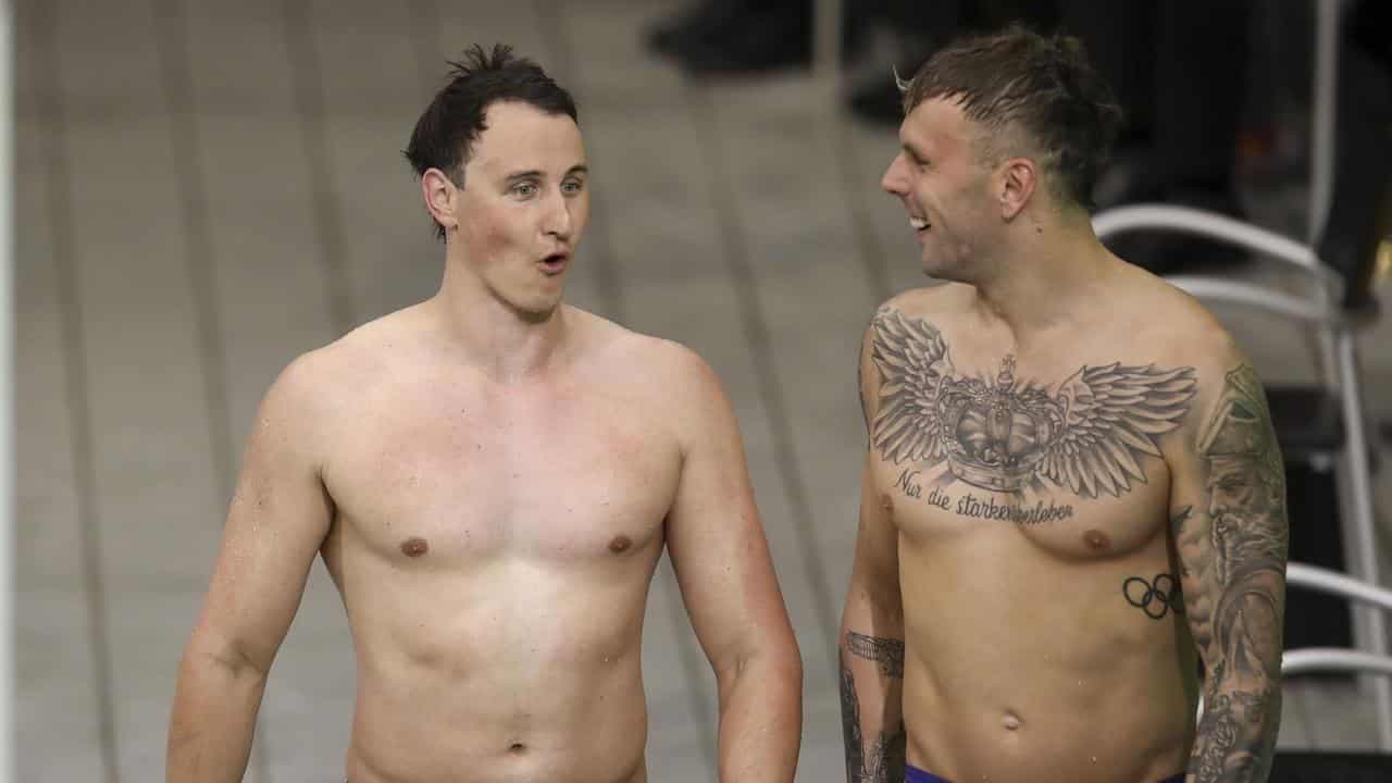 Olympic swim champ issues blunt warning to rivals