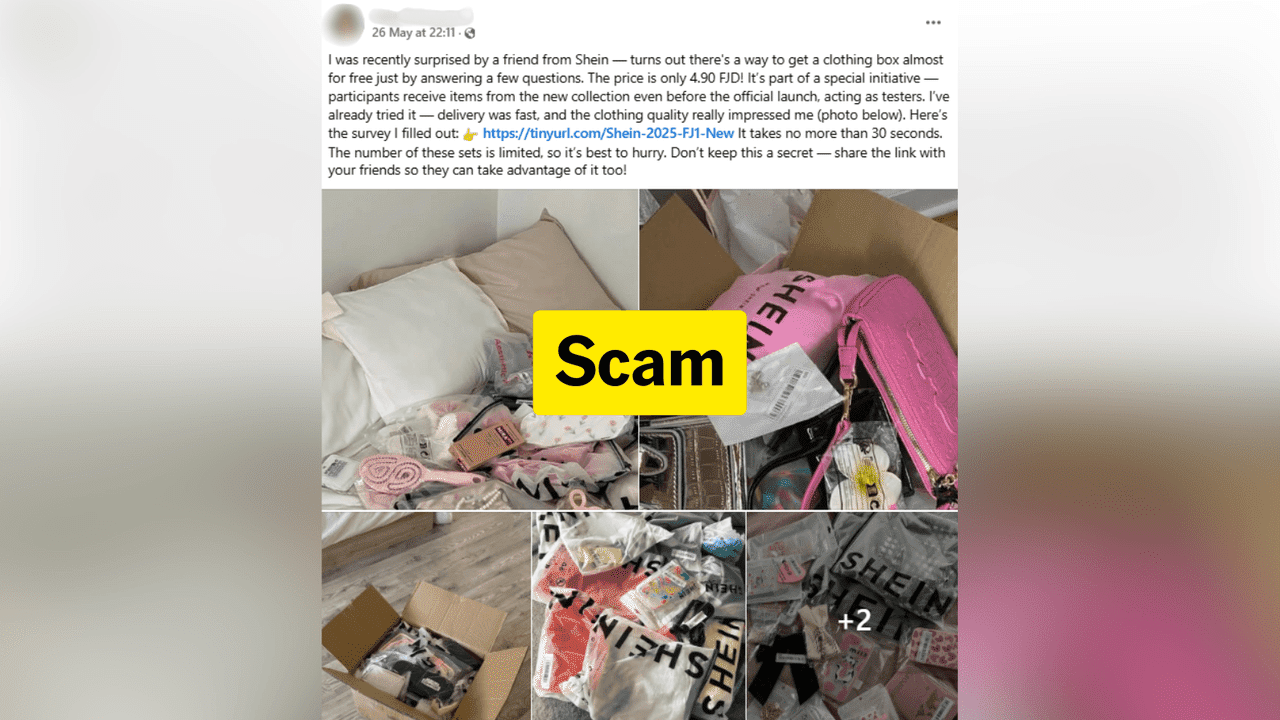 Scam promotion targets Pacific with fake Shein deal