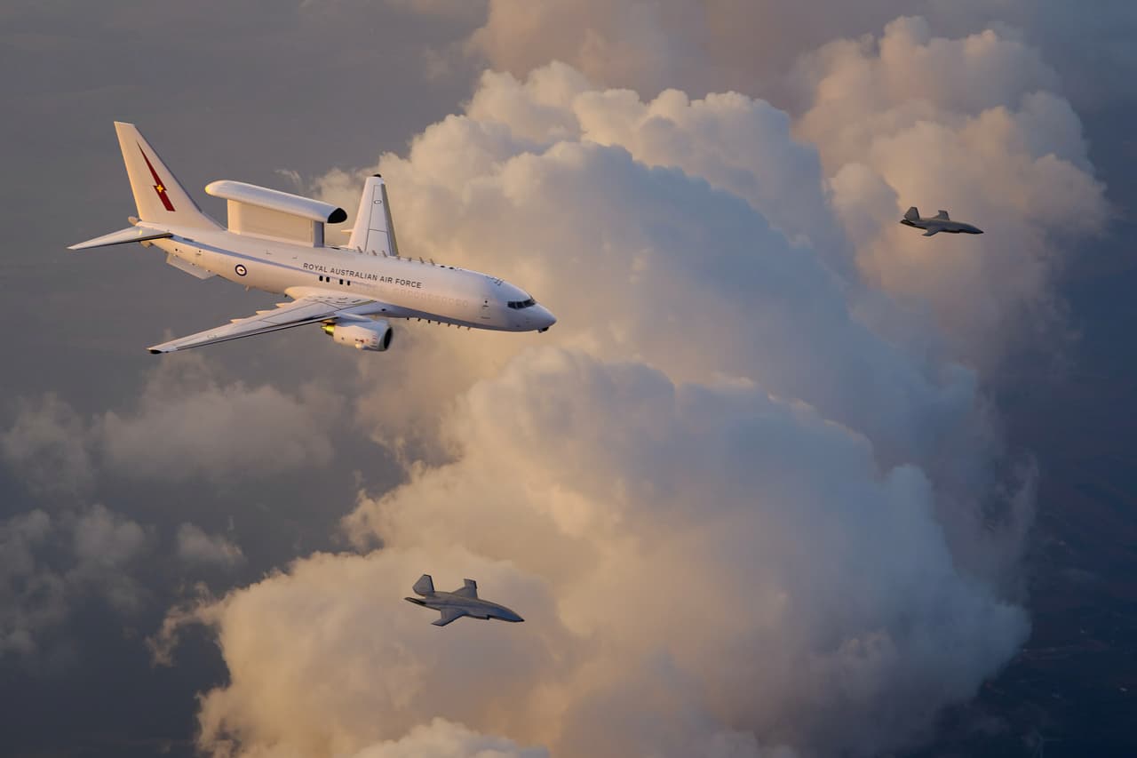 Boeing, RAAF Demonstrate MQ-28 Teaming with E-7A Wedgetail