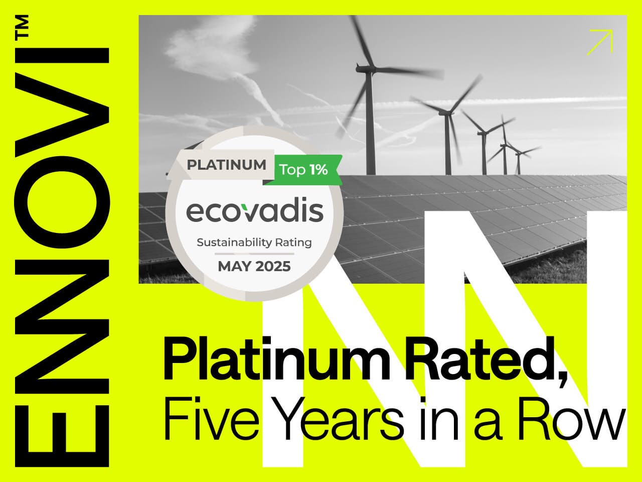 ENNOVI Achieves Prestigious EcoVadis Platinum Sustainability Rating for Unprecedented Fifth Year