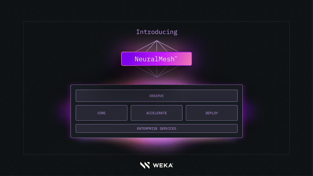 WEKA Introduces NeuralMesh: An Intelligent, Adaptive Foundation For AI Innovation, Purpose-Built for The Age of Reasoning
