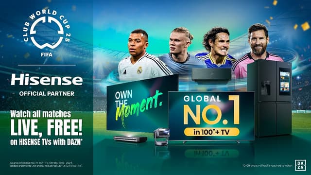 Watch the FIFA Club World Cup 2025™ Live for Free on Hisense Smart TVs