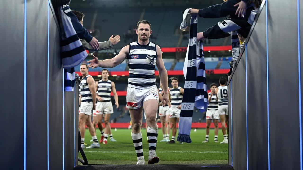Cats' AFL unicorn Dangerfield marches on to 350th game