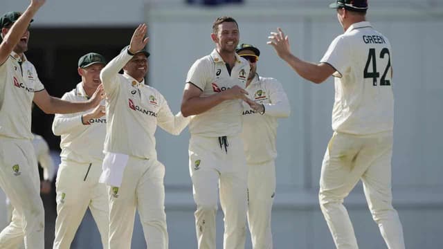 Hazlewood bowls Aussies to victory in Windies opener