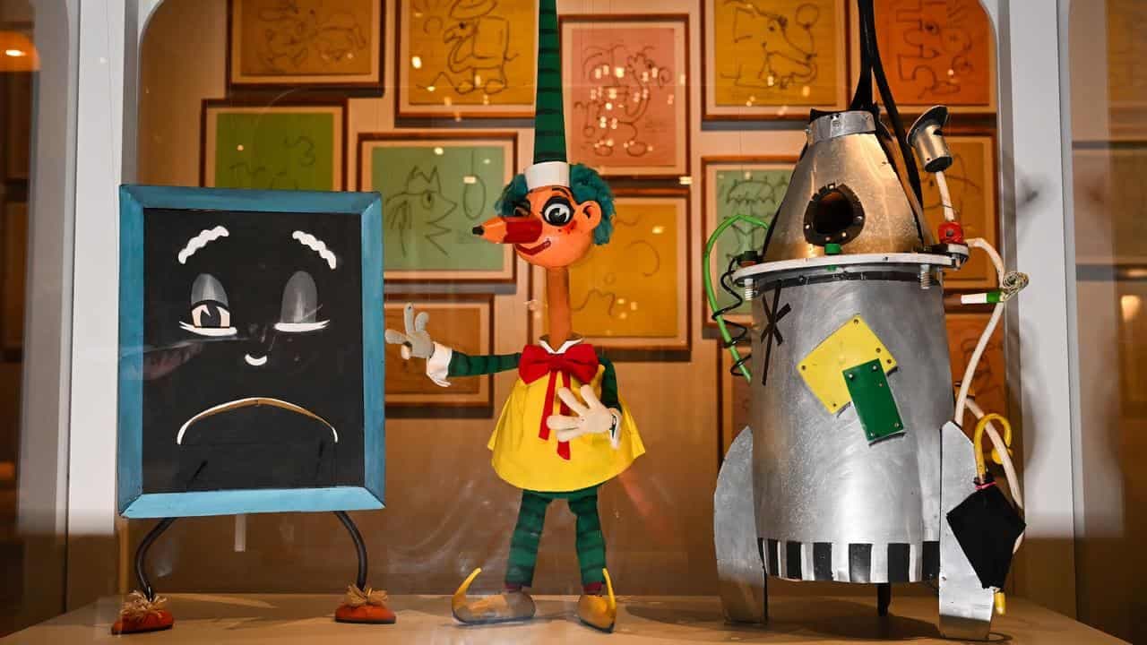 Hurry up! Moon man Mr Squiggle lands at National Museum