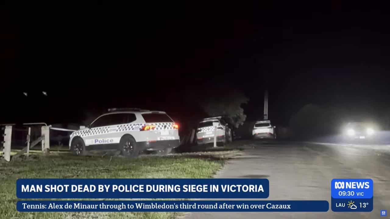 Man shot dead in rural siege made bomb threat