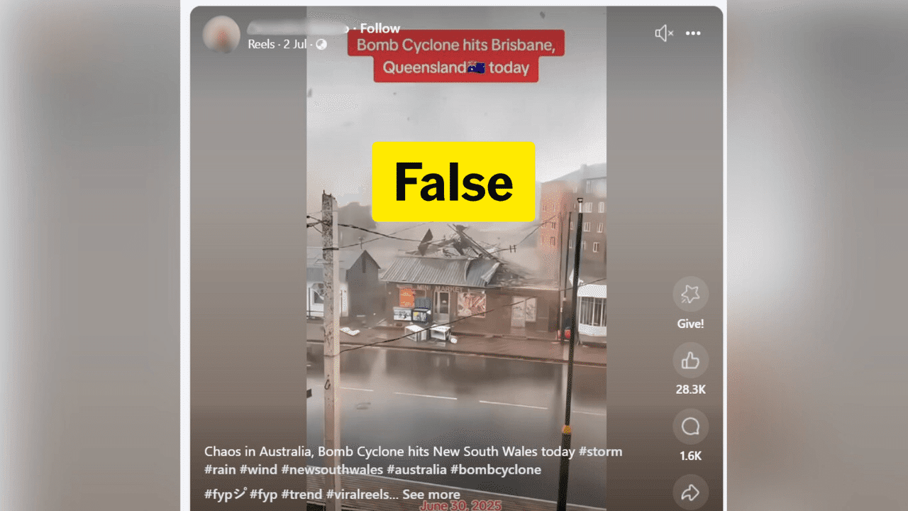 Misinformation swirls online as NSW hit by powerful storms