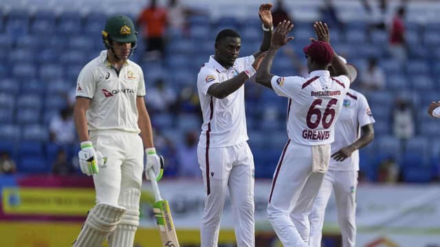 Aussie batting woes continue against Windies quicks
