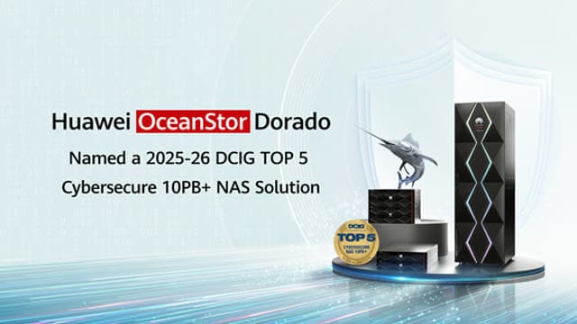 Huawei OceanStor Dorado All-Flash Storage Named One of DCIG TOP 5 Cybersecure NAS Solutions