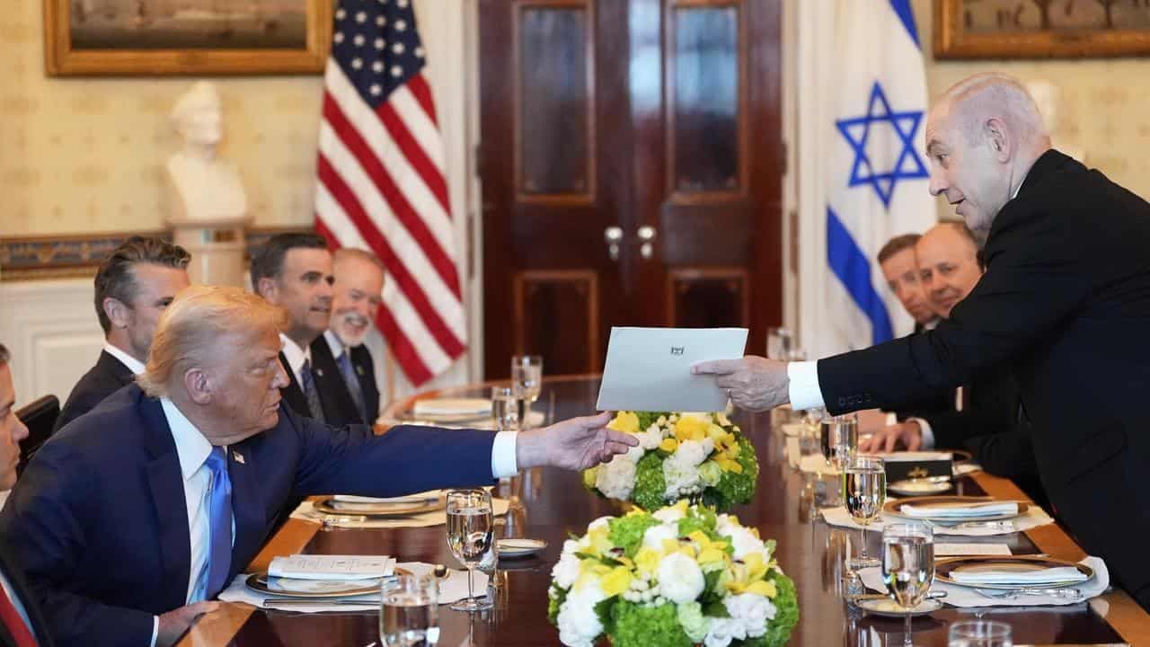 Netanyahu meets Trump as Israel, Hamas talk ceasefire
