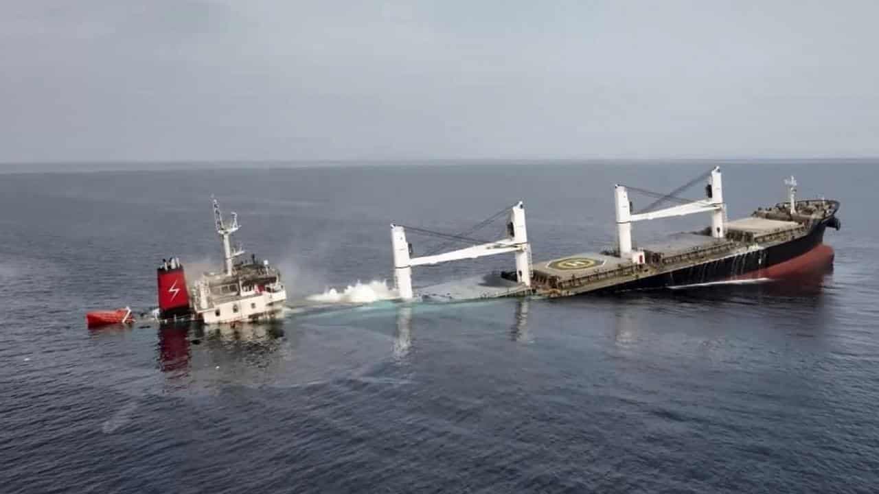 Rescuers save more mariners from Houthi-struck ship
