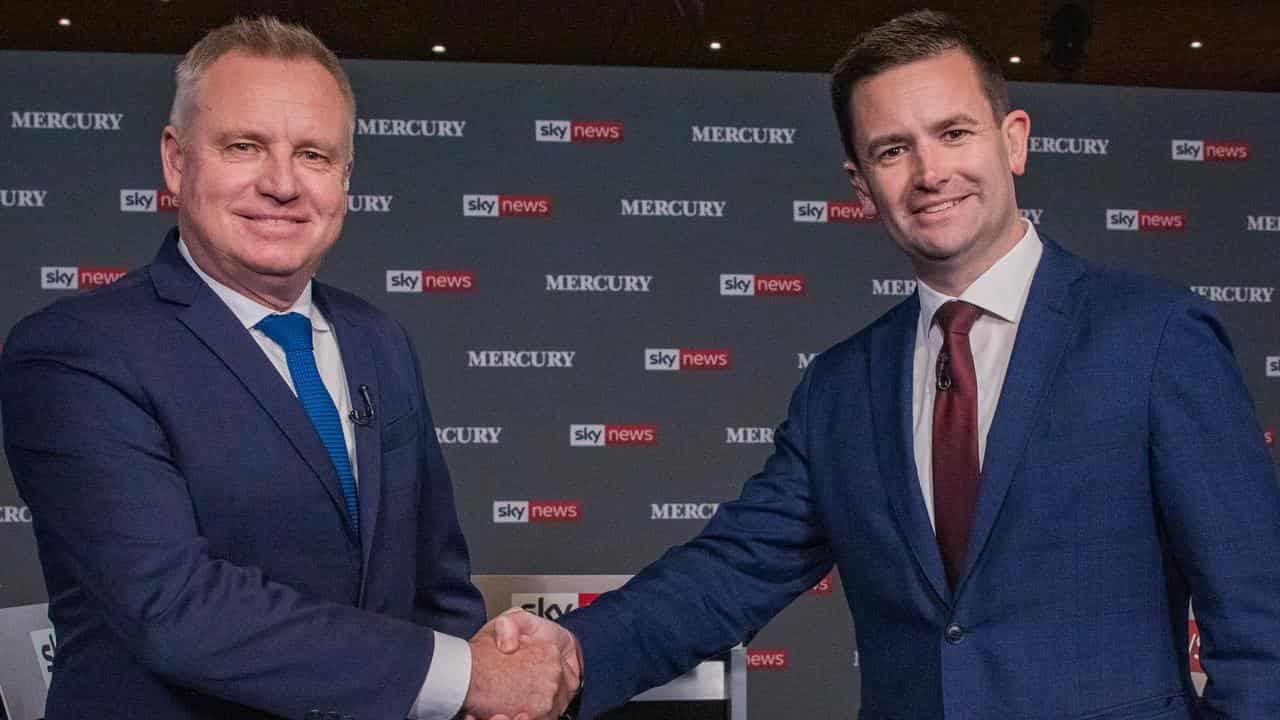 Stadium, debt and ferries: leaders in only debate pitch