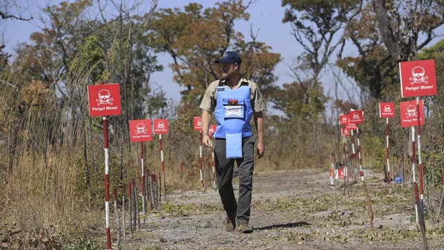 Harry retraces Diana's footsteps through mine field