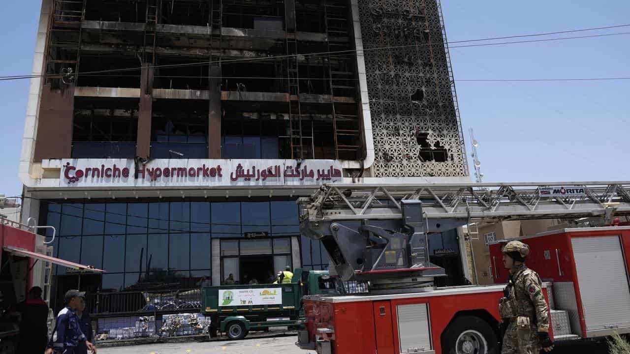 Dozens dead after fire at shopping centre in Iraq