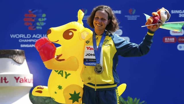 Aussie ocean swimmer shocked at worlds double gold