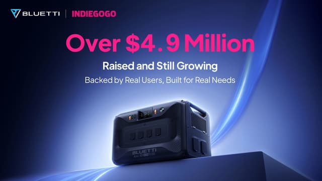 BLUETTI Apex 300 Hits $4.9M on Indiegogo Ahead of Retail Launch