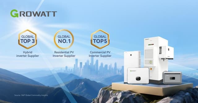 Growatt Achieves Global No.1 Residential PV Inverter Supplier in 2024
