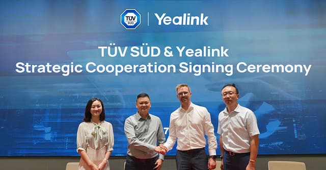 Yealink and TÜV SÜD Announce Strategic Partnership to Advance Compliance, Security, and Sustainability
