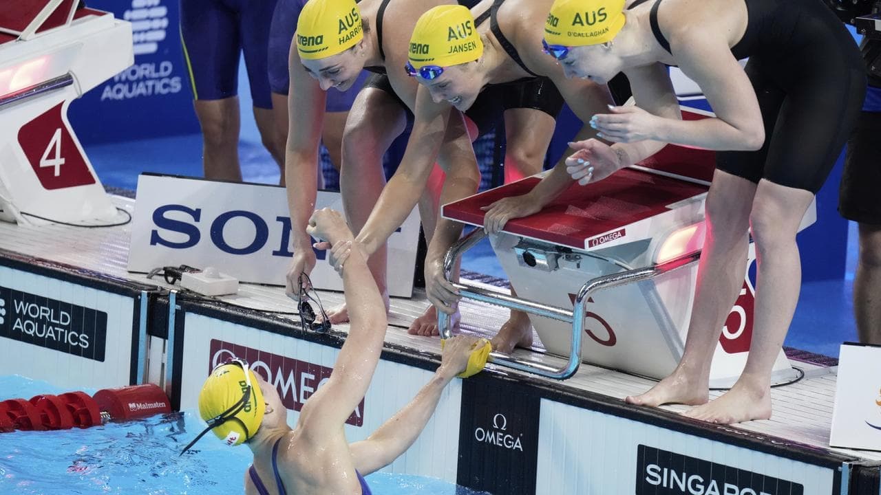 Double golden joy as Australia triumph at world champs