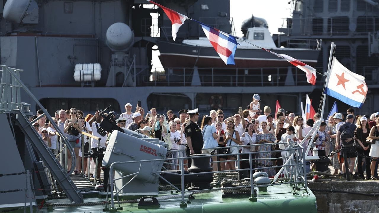 Russia's Navy Day scaled-down after Ukraine attack