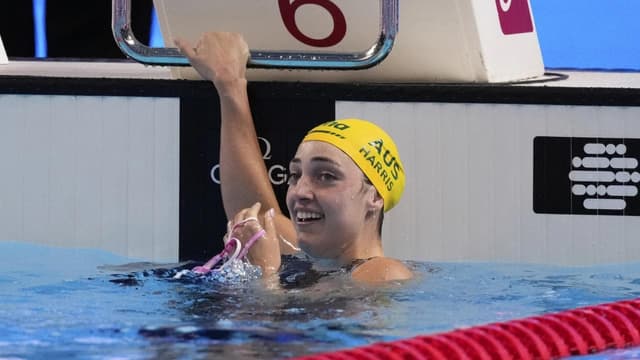 Harris puts gold stamp on Australia's swim world titles