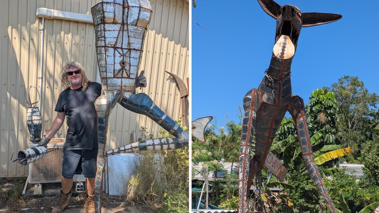 Mad Max meets heavy metal in Top End artist's backyard