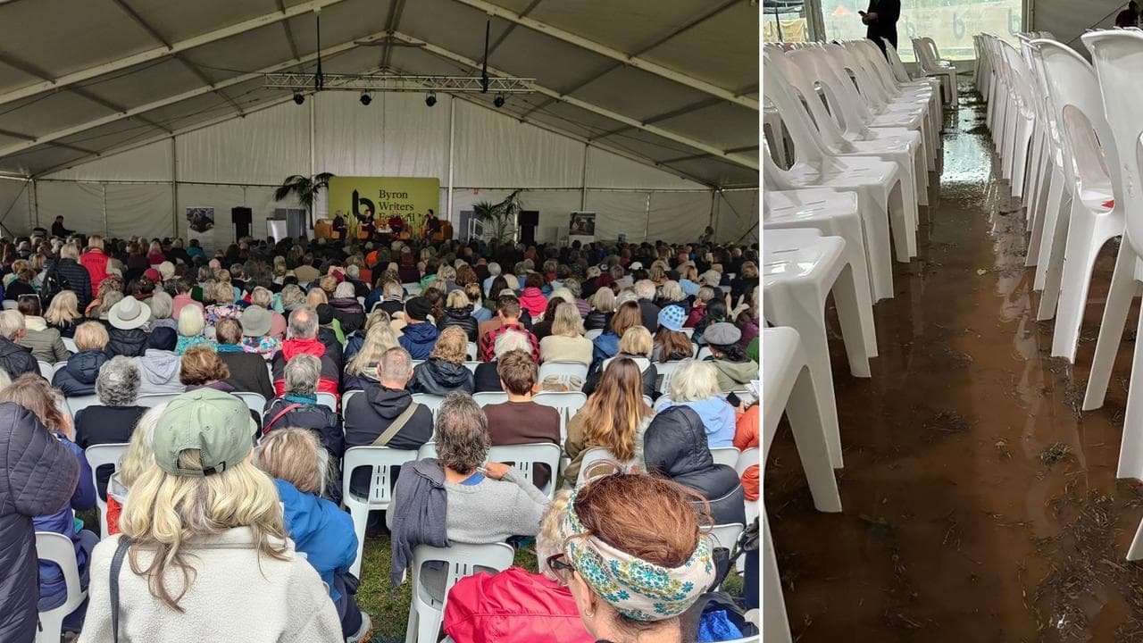 It's a washout: heavy rain ends beloved Byron festival