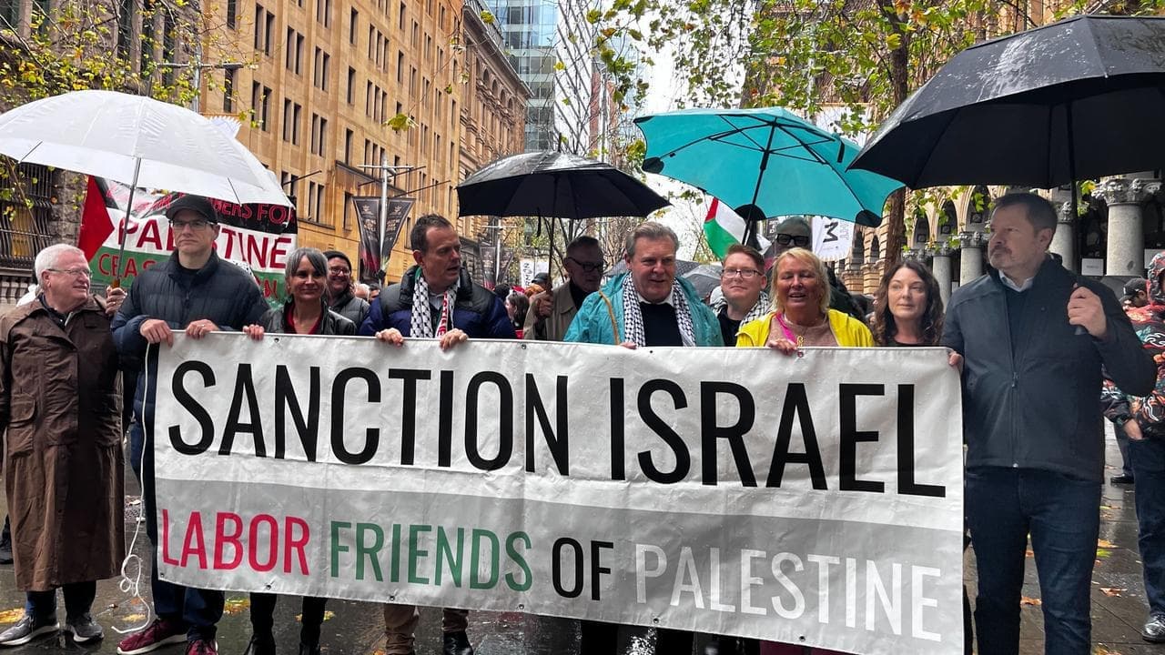 PM brushes off push for Israel sanctions as a 'slogan'