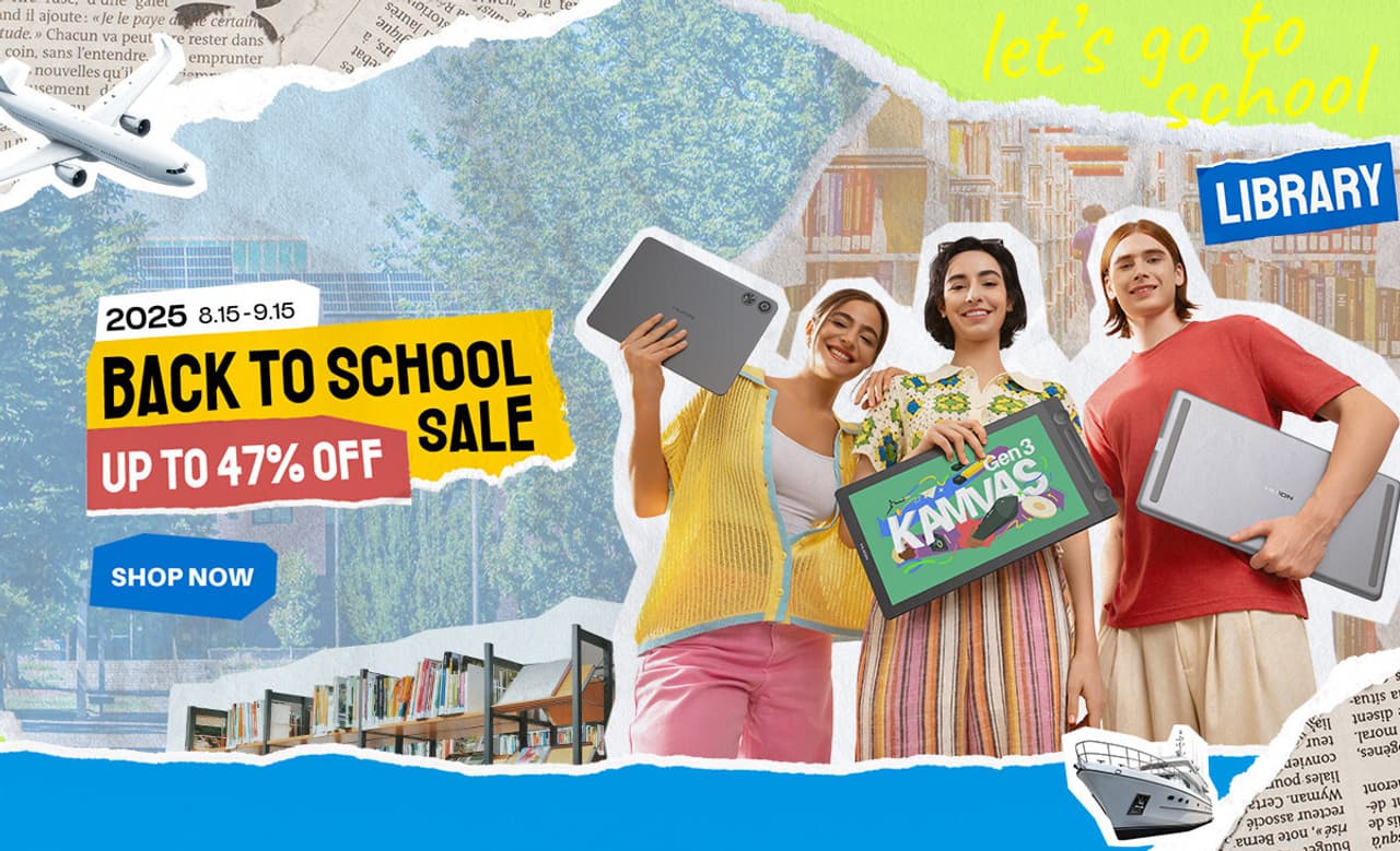 Huion Launches 2025 Back-to-School Deals: Promotions for Creative Tools for Students & Teachers
