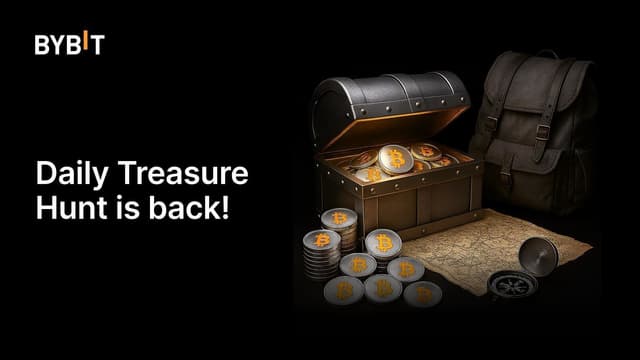 Bybit's Daily Treasure Hunt Returns with 220,000 USDT Prize Pool and Lower Entry Barriers