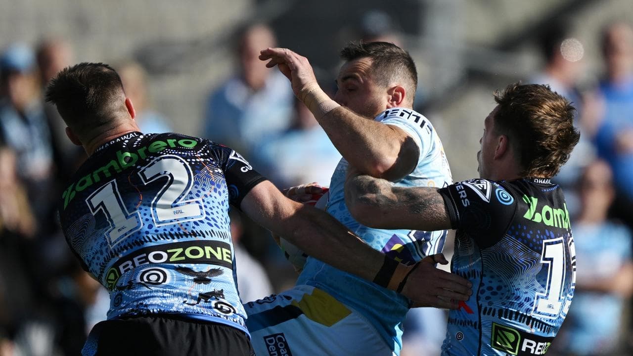 Captain's injury only sour note as Sharks smash Titans