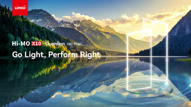 LONGi Launches Lightweight Module, Officially Entering Low-Load Market